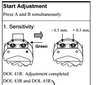 DOL 41R capacitive sensor, 90-250 V AC
