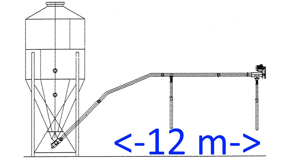 Futter- Pelletspirale FSP 127 Länge 12 m