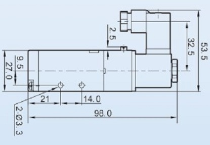 Control valve 5/2, 24 VDC pneumatic