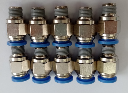  Anschluss gerade  Pneumatisch Ø 8mm - AG 1/8" PC08-01 VPE: 10 St