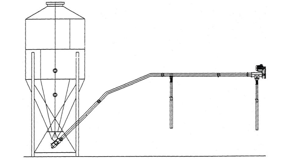 Futter- Pelletspirale FSP 127 Länge bis 24 m